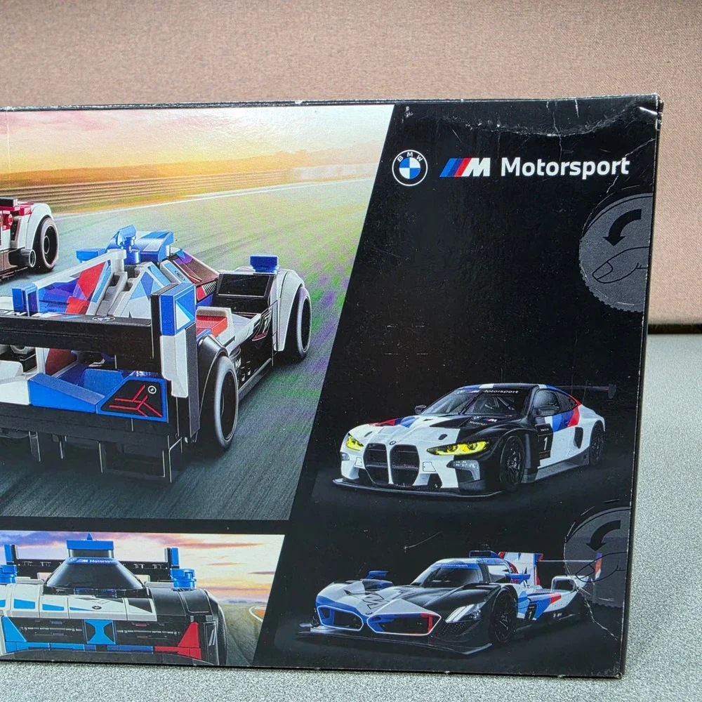 LEGO Speed Champions BMW M4 GT3 & BMW Hybrid V8 76922 Kids New SEALED Set 676pc
